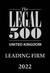 Legal 500 uk leading firm 2022 50x73